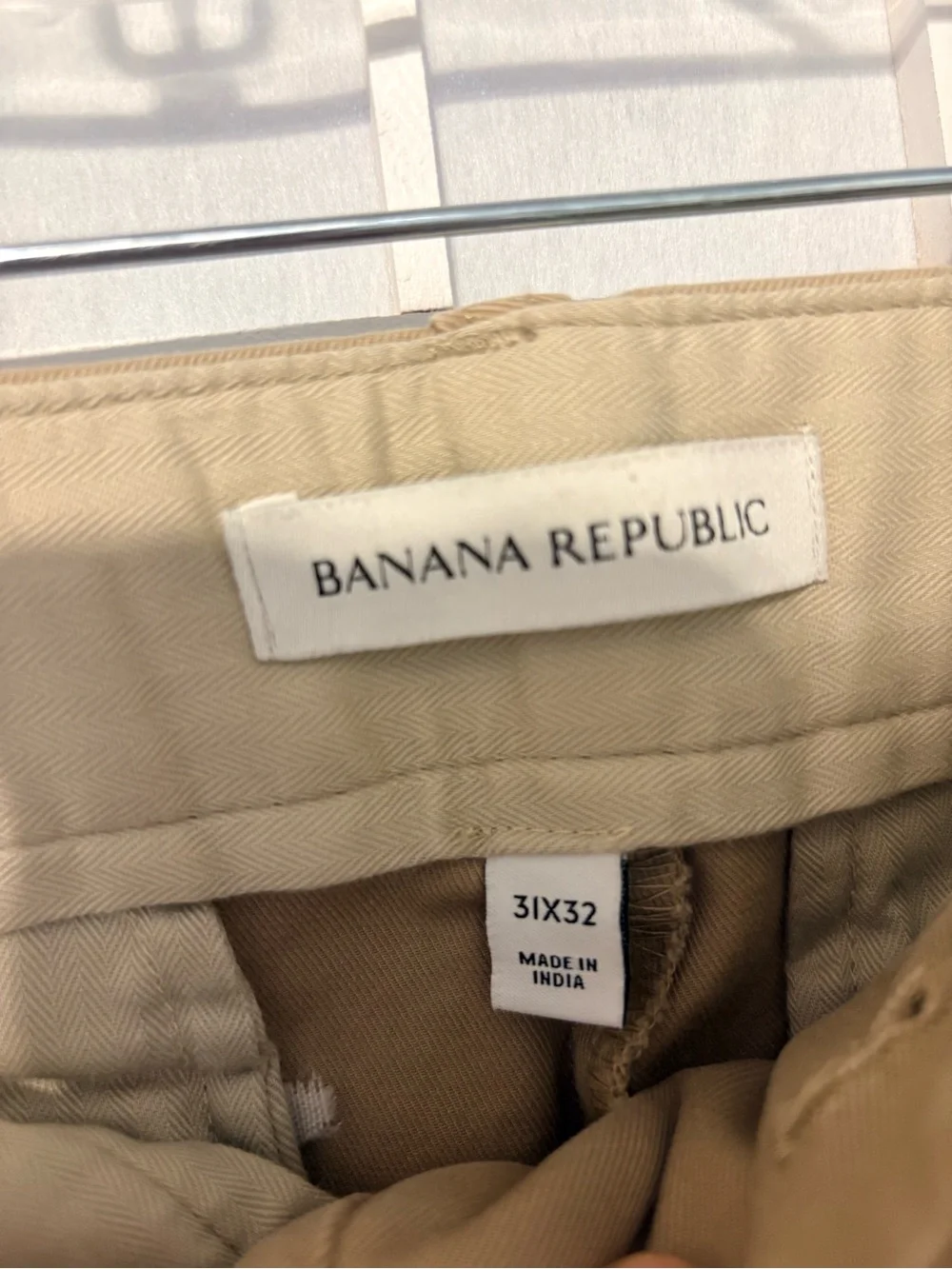 Banana Republic Khaki/Tan Slim Straight Chinos